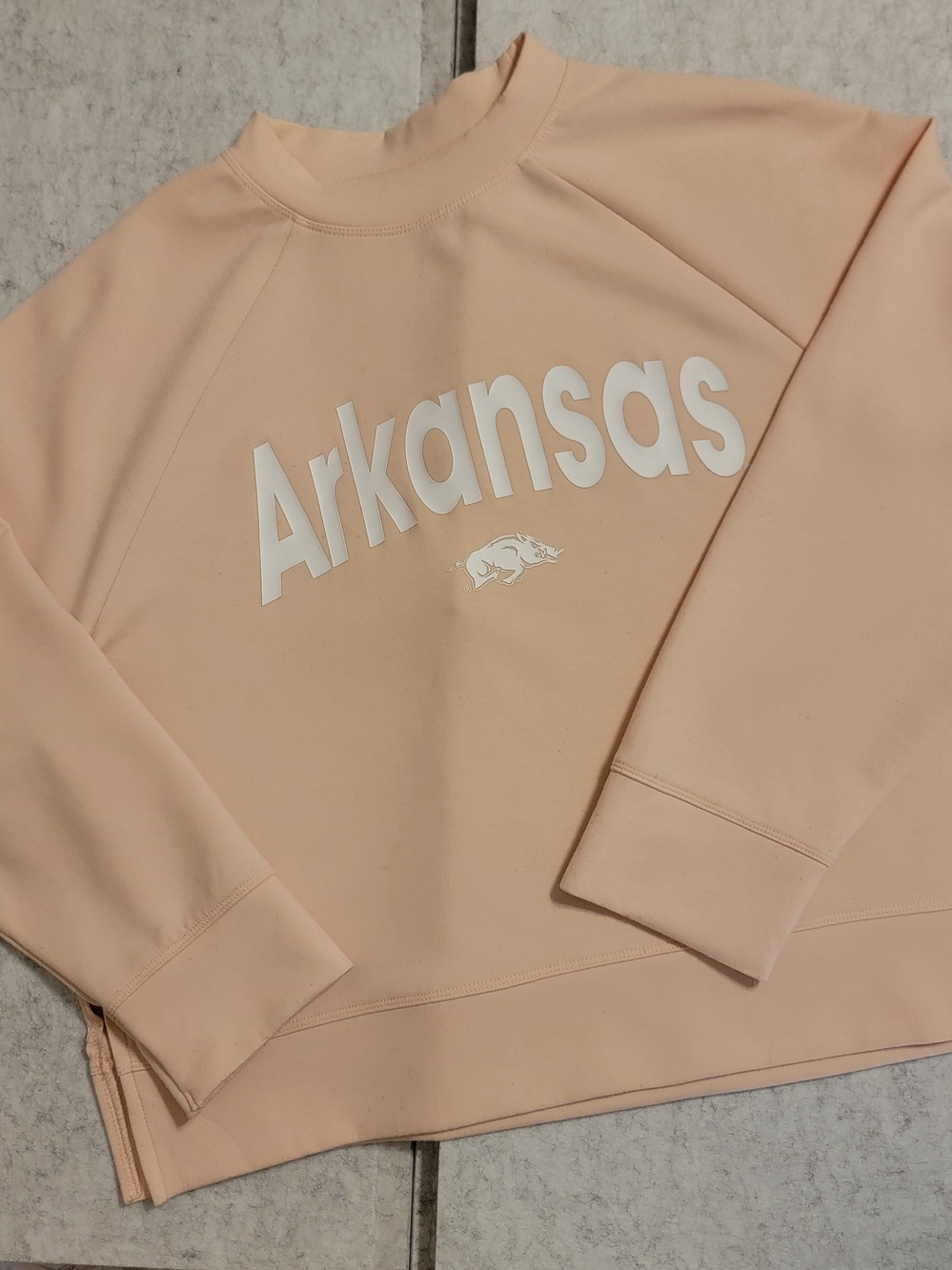 Arkansas Peach Crewneck Sweatshirt Large Sideline Apparel